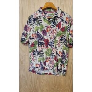 Tommy Bahama Men's Multicolor‎ Floral Riviera Garden Hawaiian Camp Shirt XL.